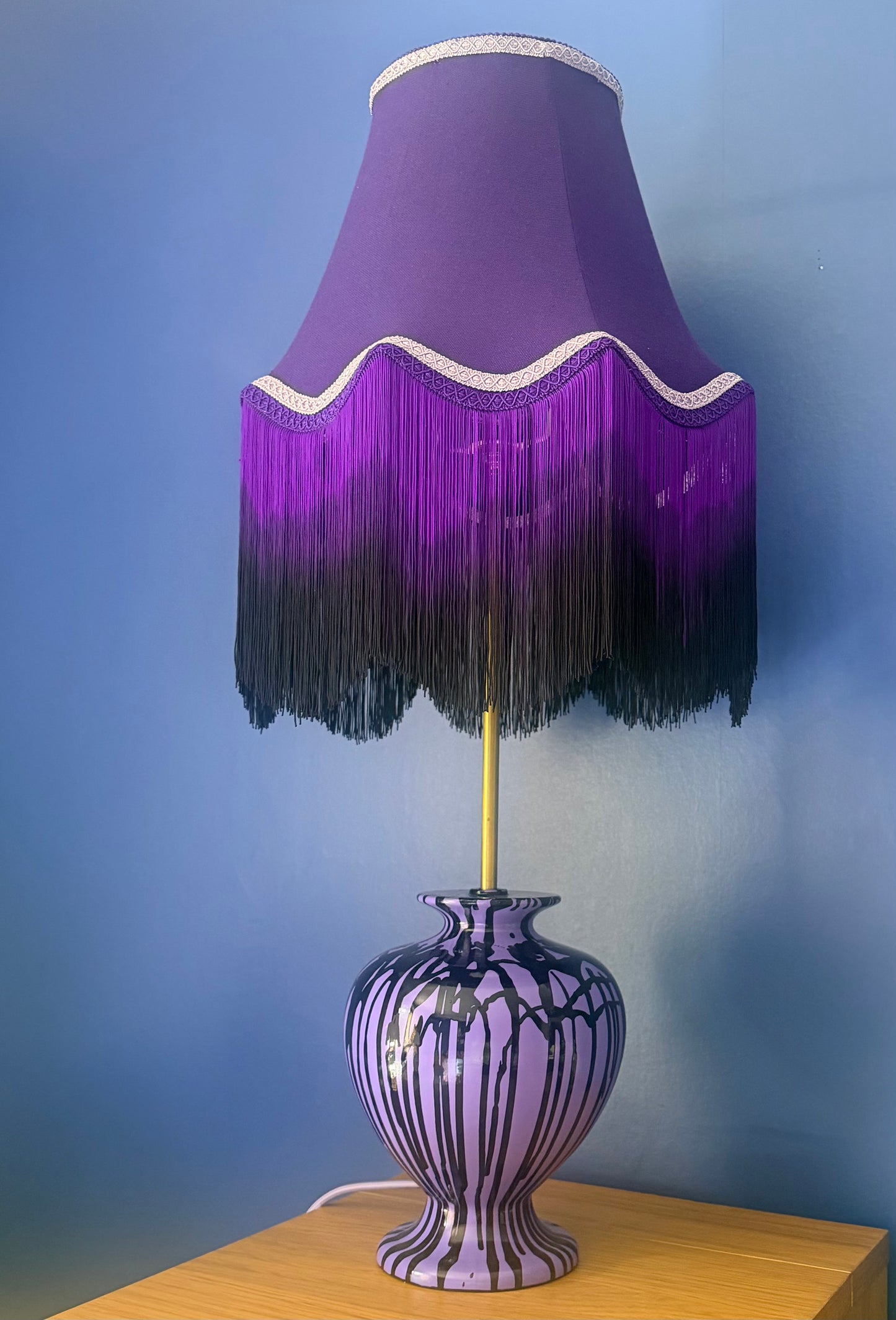 Drip lamp and ombré lampshade