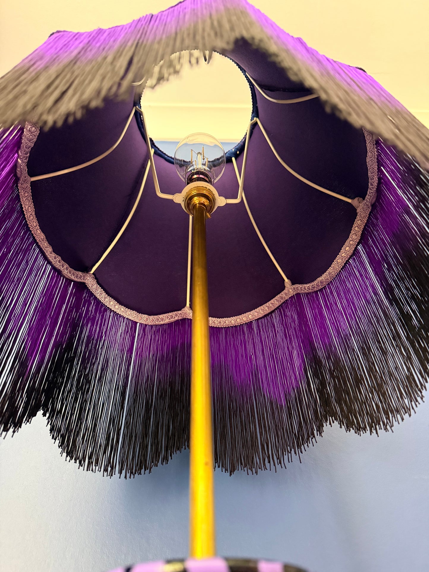 Drip lamp and ombré lampshade