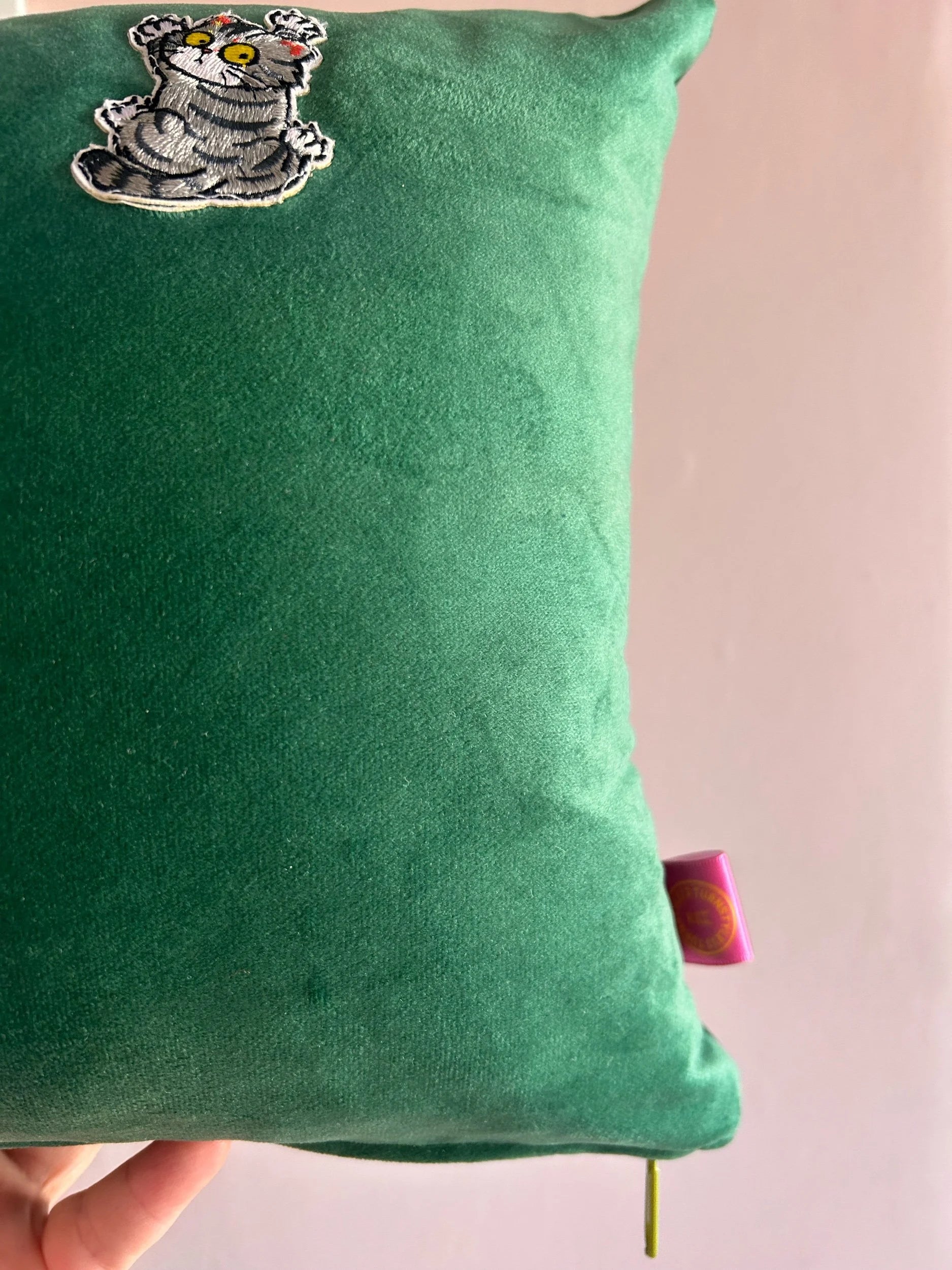 Three wee cats cushion