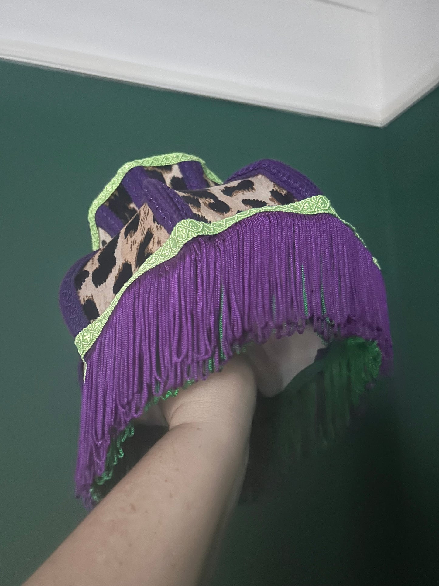 Leopard velvet lampshade