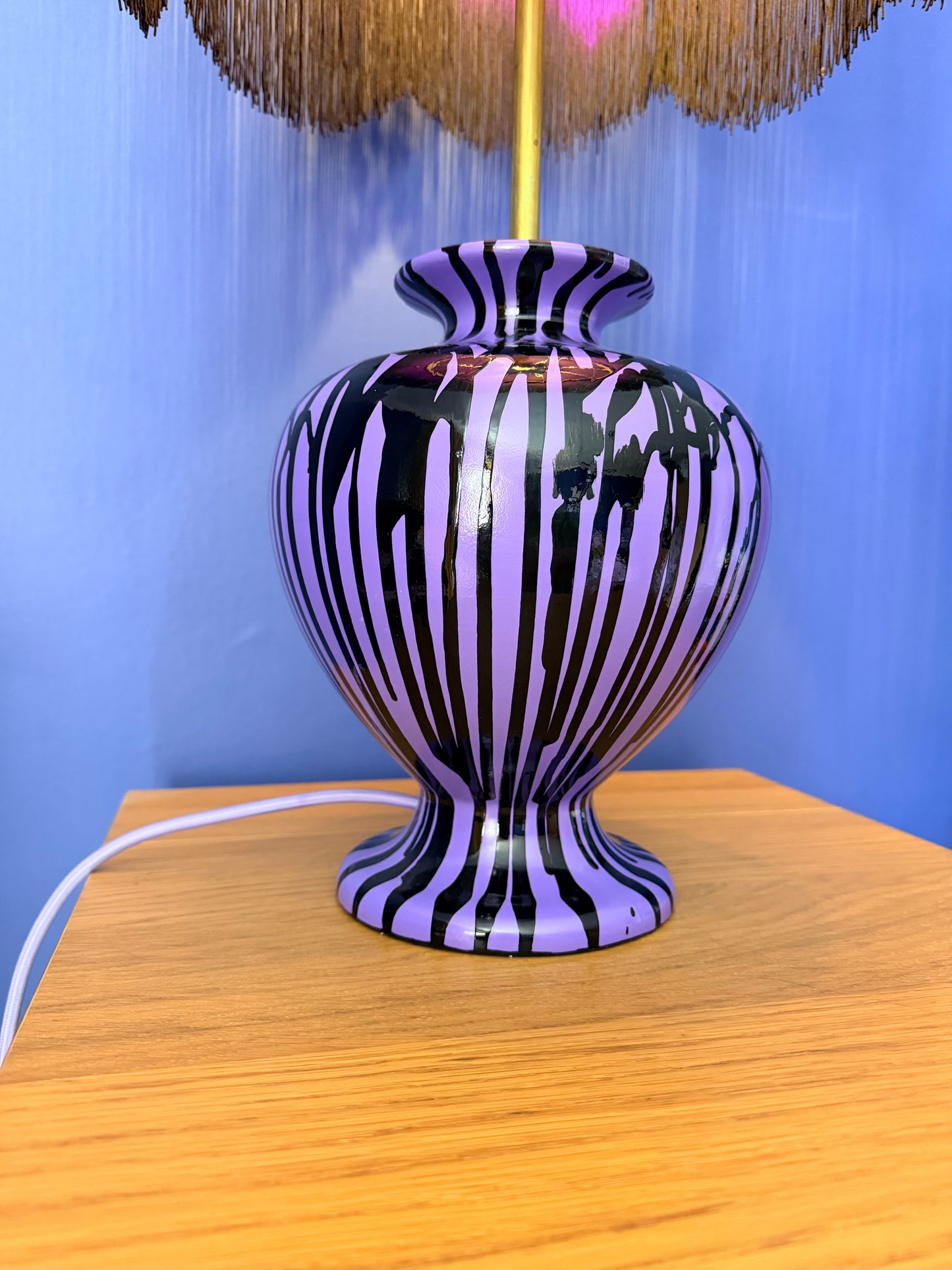 Drip lamp and ombré lampshade