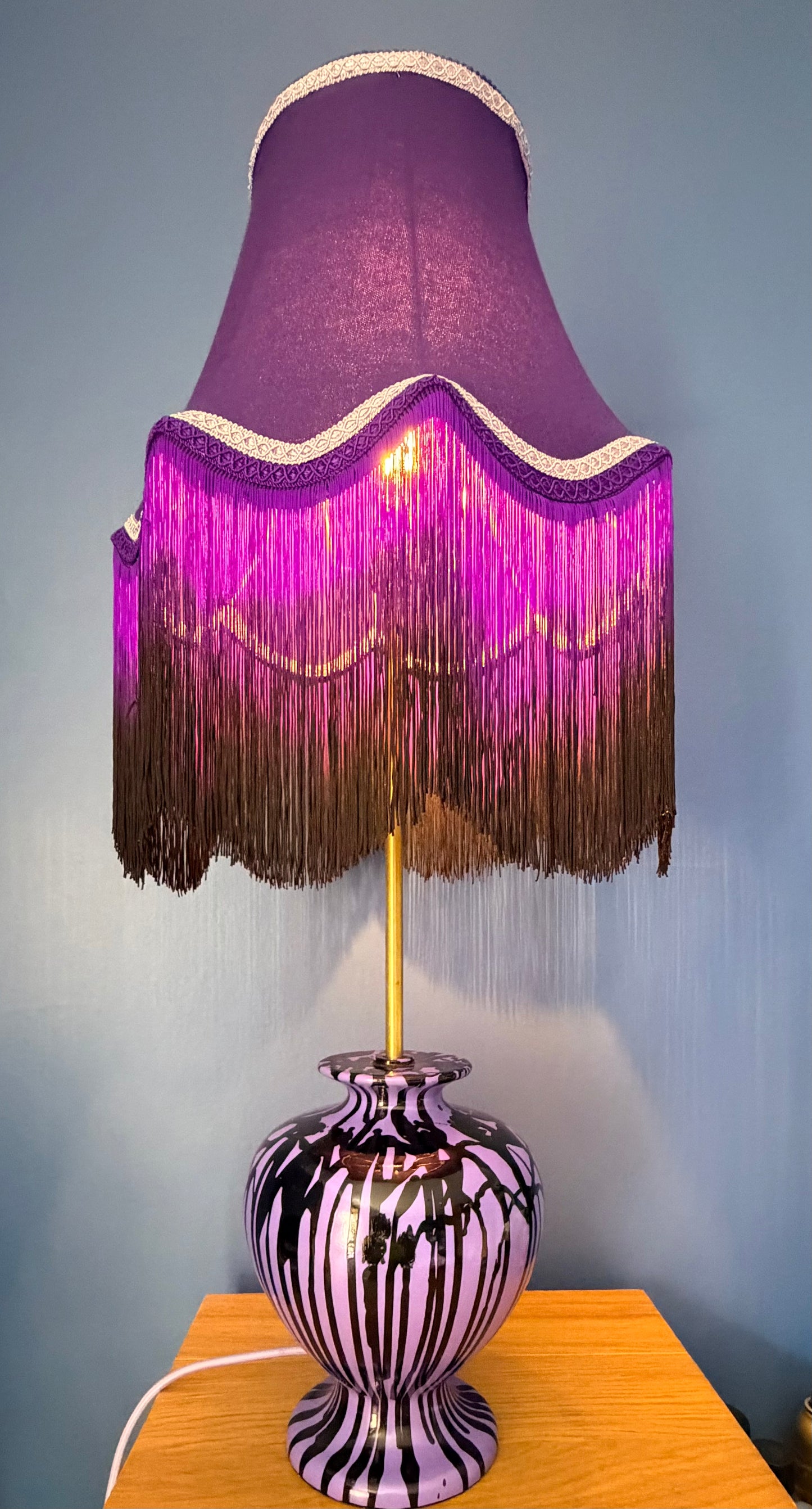 Drip lamp and ombré lampshade