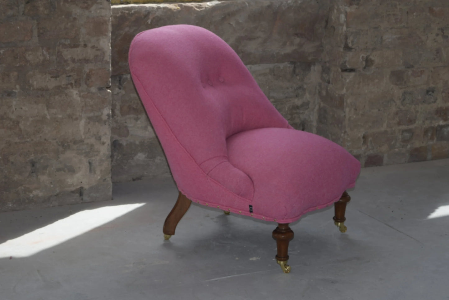 Pink Victorian nursing chair