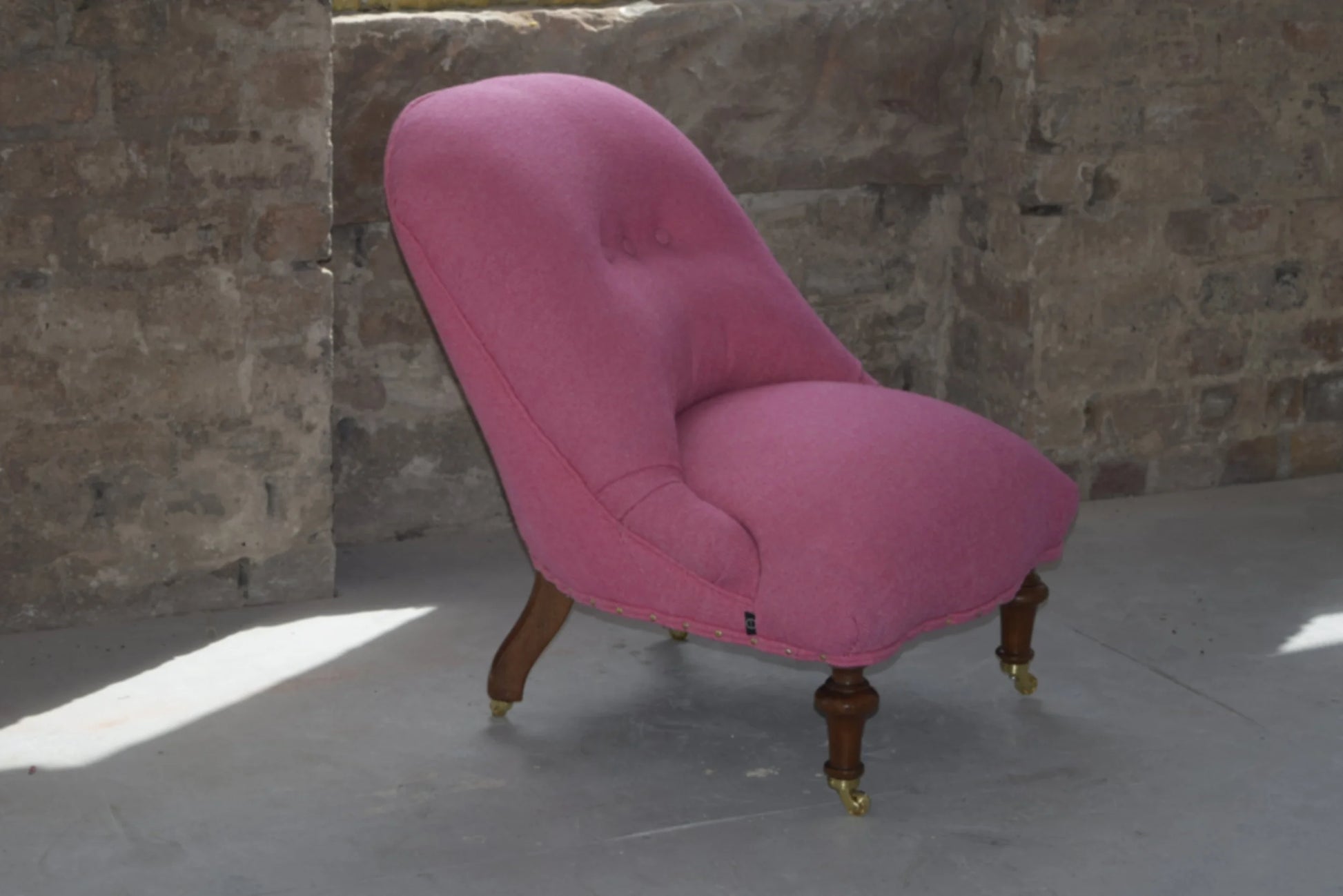 Pink Victorian nursing chair