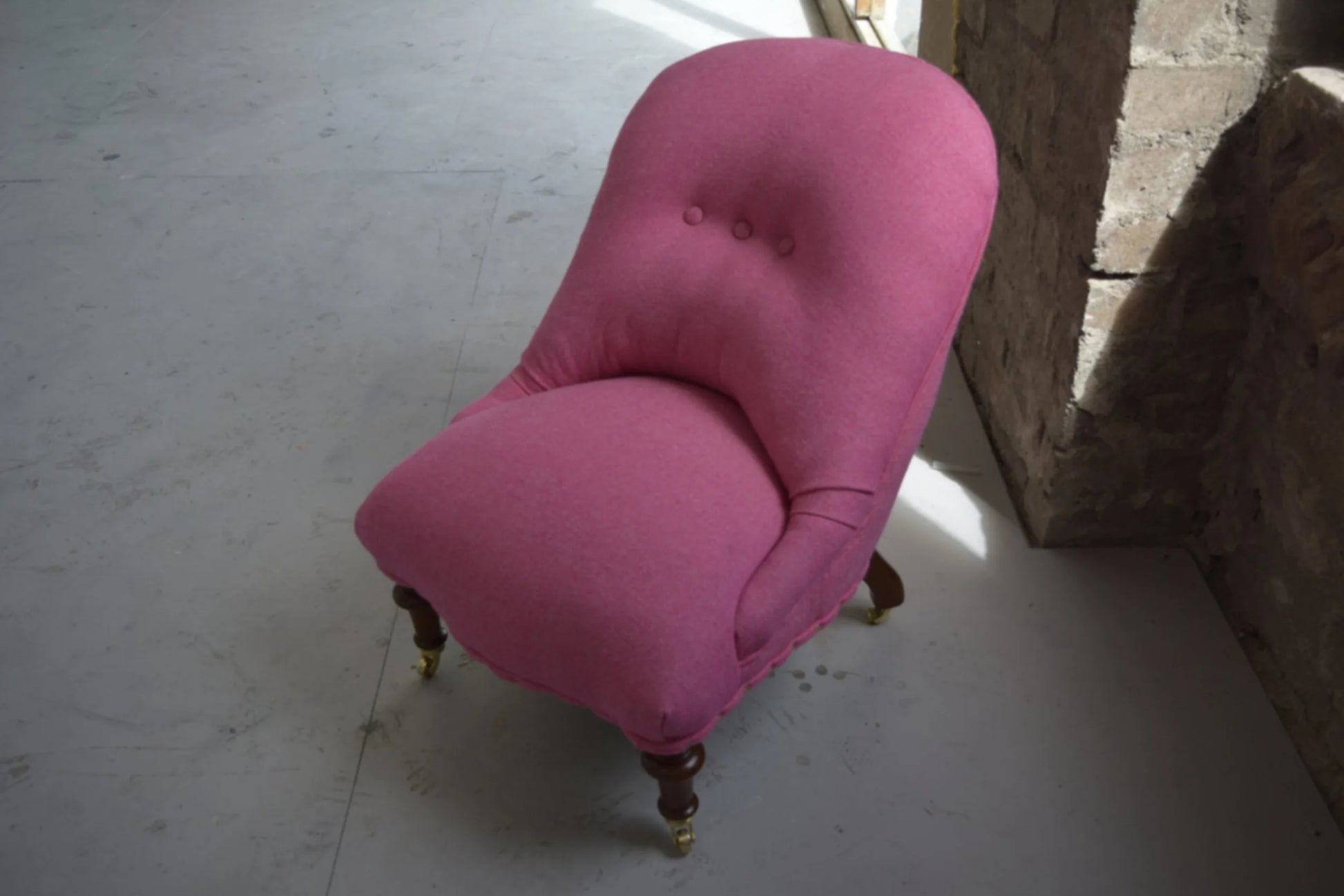 Pink Victorian nursing chair