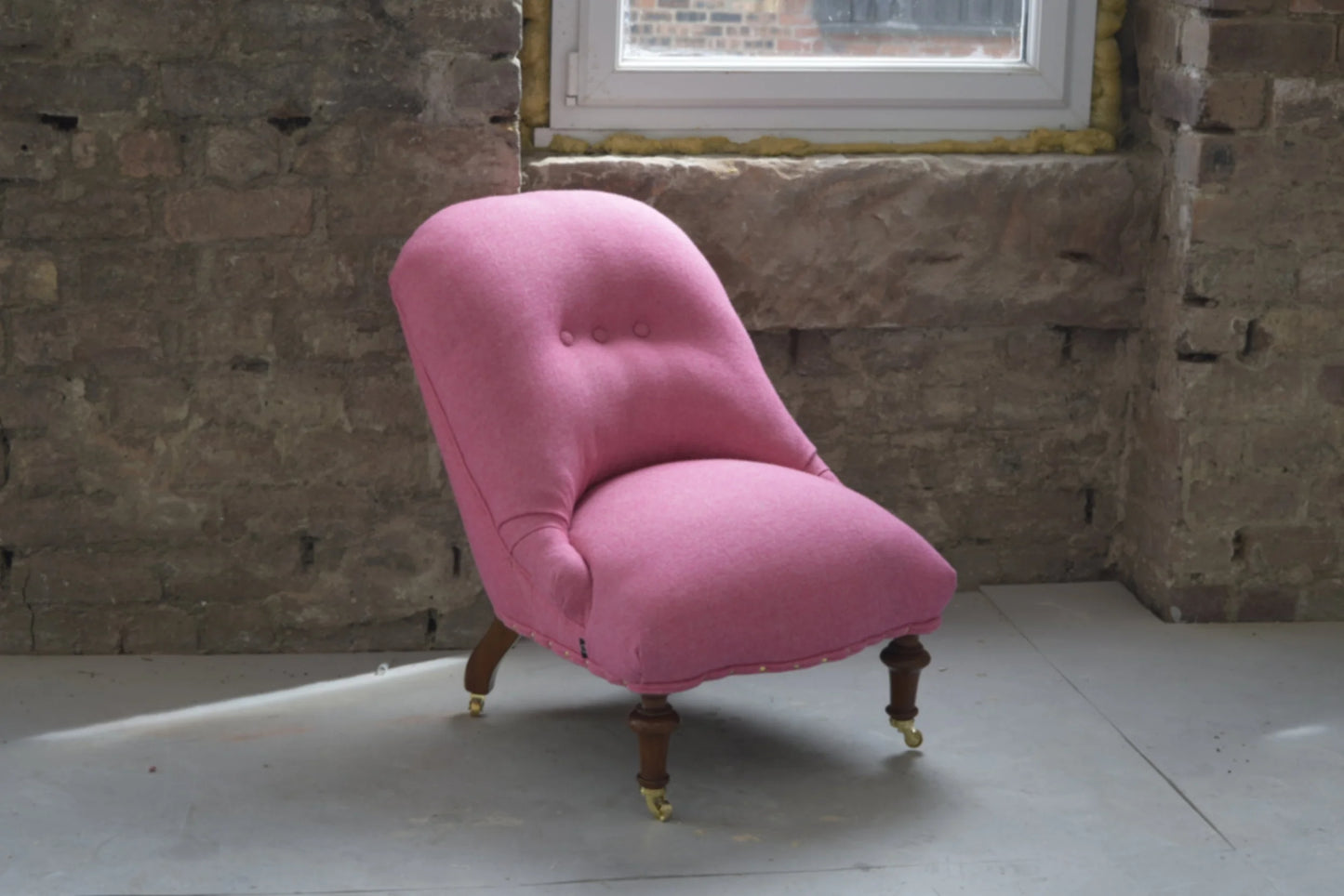 Pink Victorian nursing chair