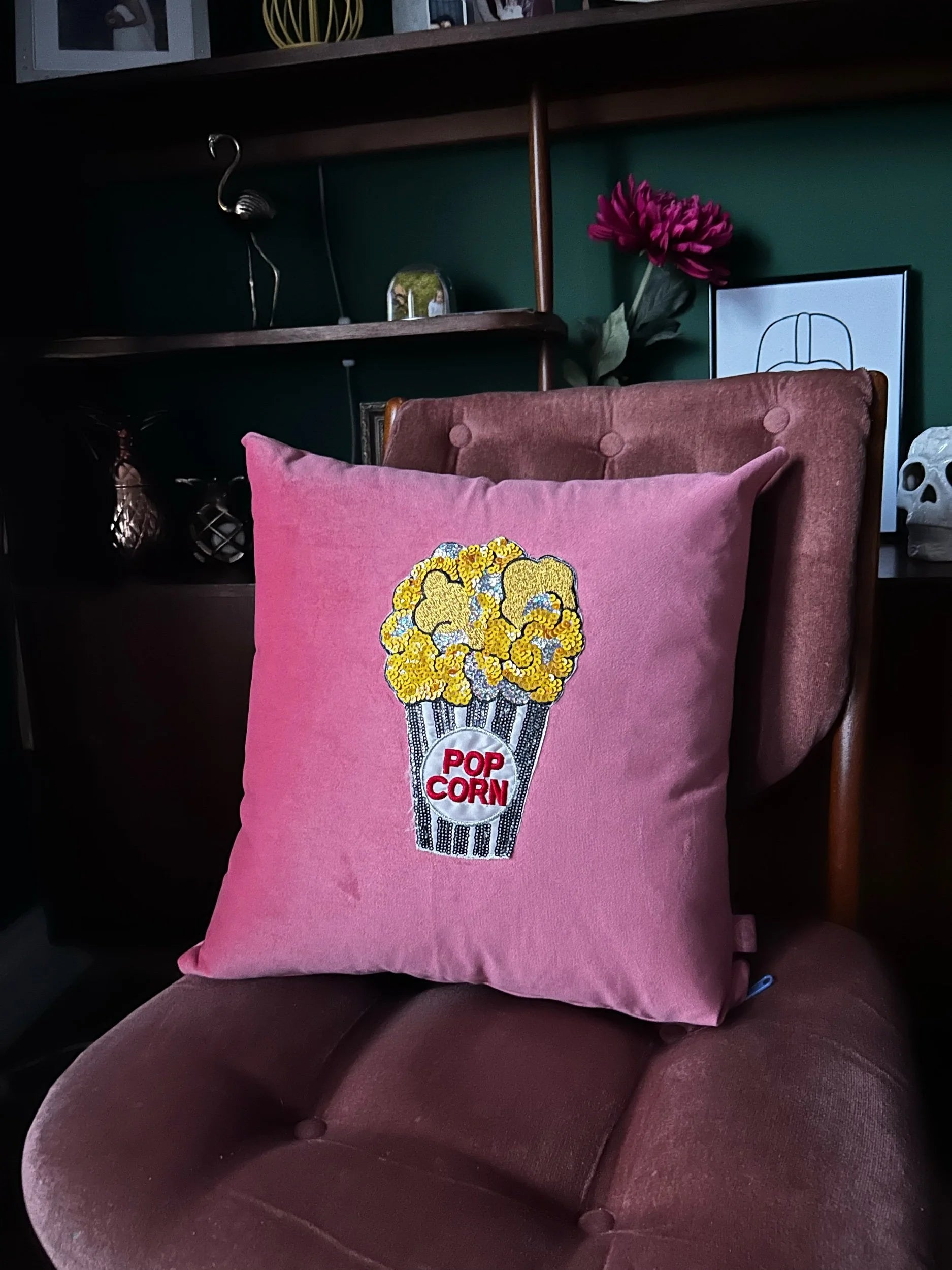 Popcorn velvet cushions-SQ1808194